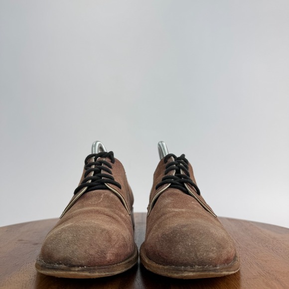 Womens N.D.C. Brown Suede Made By Hand Dress Shoes Oxfords Size 38 US 8 M - Picture 3 of 9